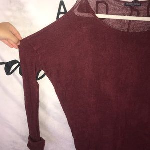 Lightweight red brandy Melville sweater